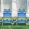 2-Pack 5-Position Folding Backpack Beach Reclining Chairs with Pillow